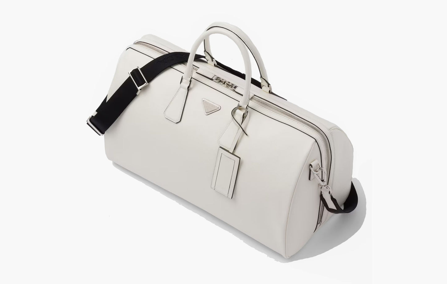 Prada Saffiano Leather Travel Bag White | The Sortage