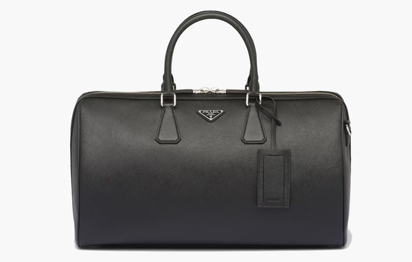 Prada Saffiano Leather Travel Bag Black | The Sortage