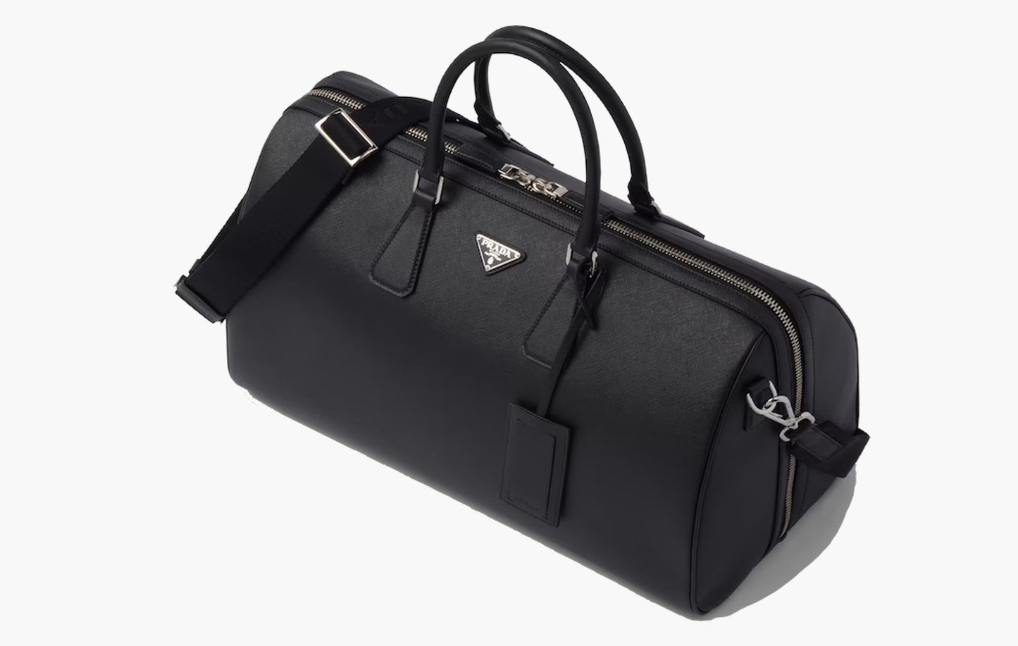 Prada Saffiano Leather Travel Bag Black | The Sortage