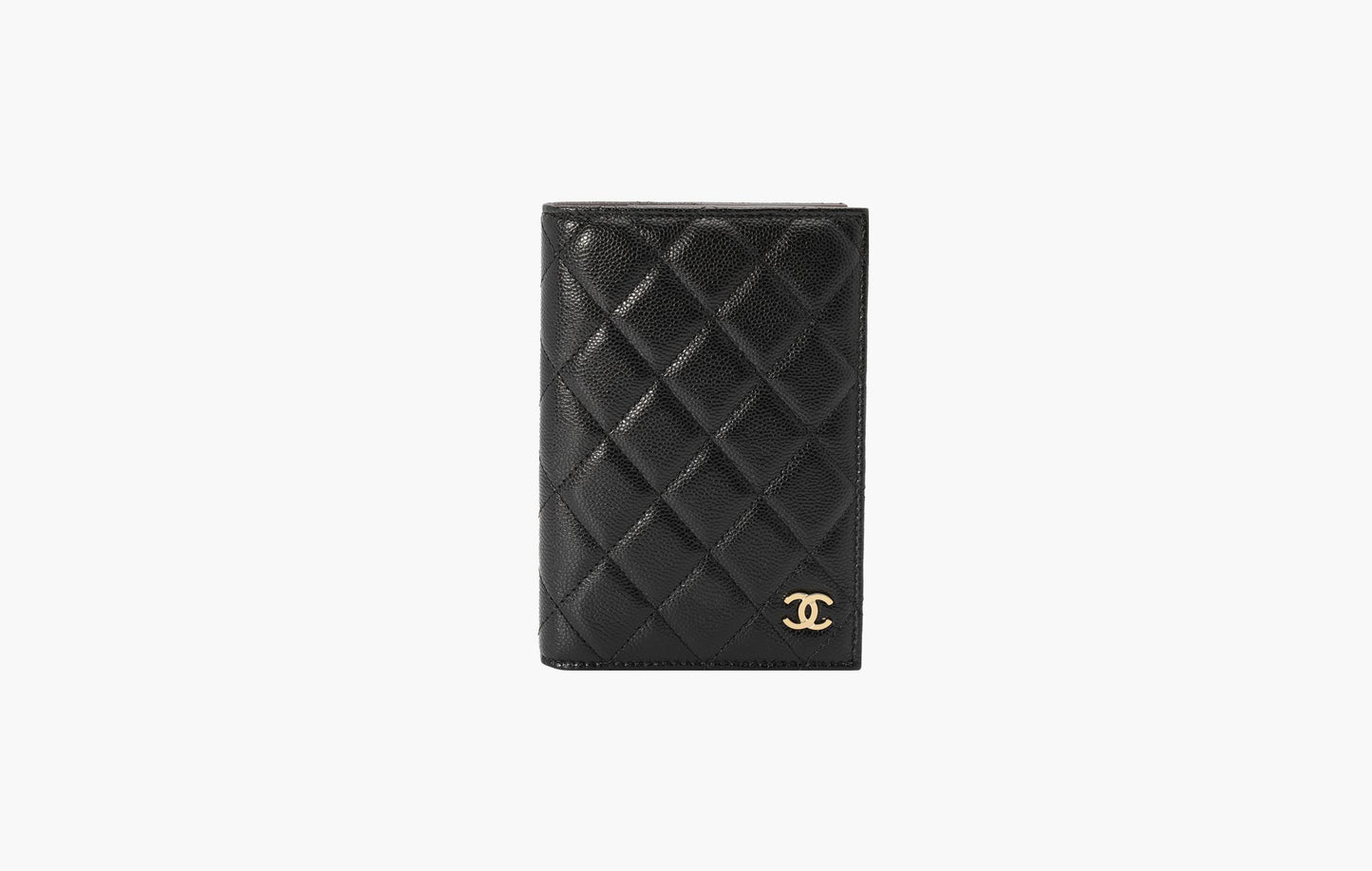 Chanel Classic Leather Passport Holder Black | The Sortage