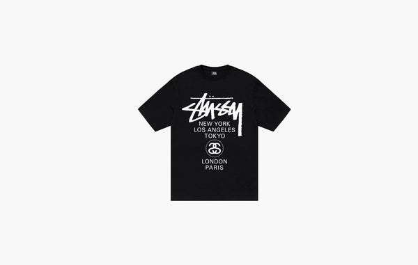 Stussy World Tour Tee Black | The Sortage