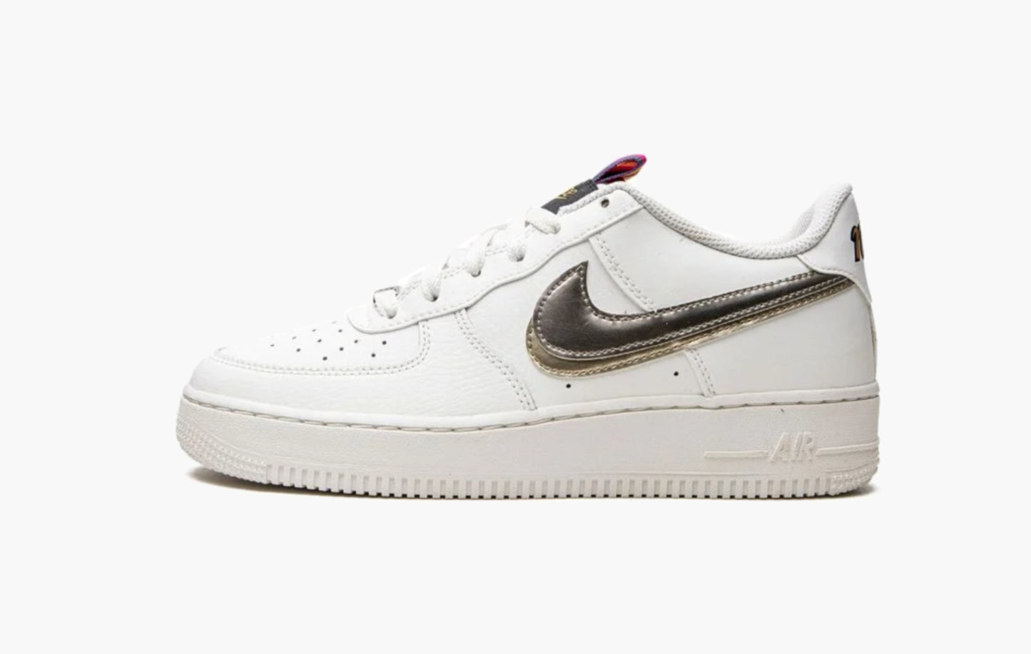 Air Force 1 LV8 GS "Double Swoosh Silver Gold"