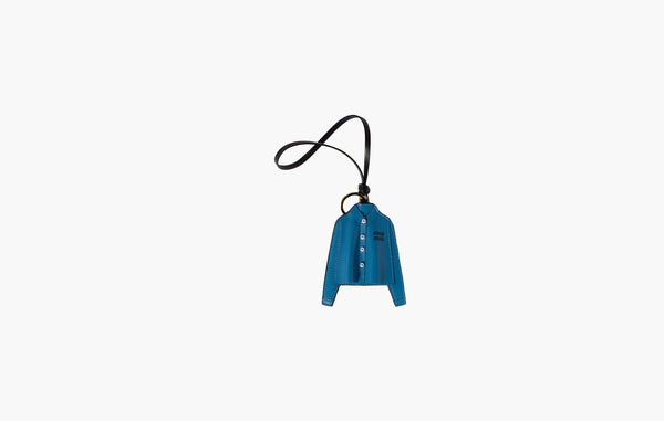 Miu Miu Leather Keychain Trick Periwinkle Blue | The Sortage