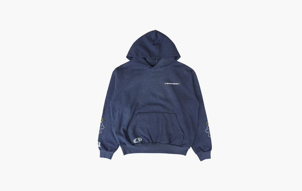 Chrome Hearts x Drake Certified Chrome Hand Dyed Hoodie Washed Blue | The Sortage