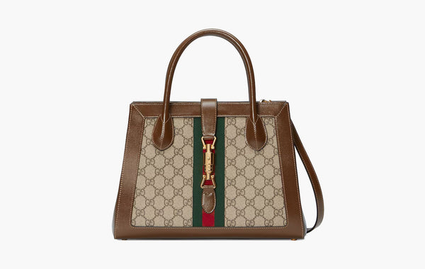 Gucci Jackie 1961 Medium Tote Bag Beige Ebony | The Sortage