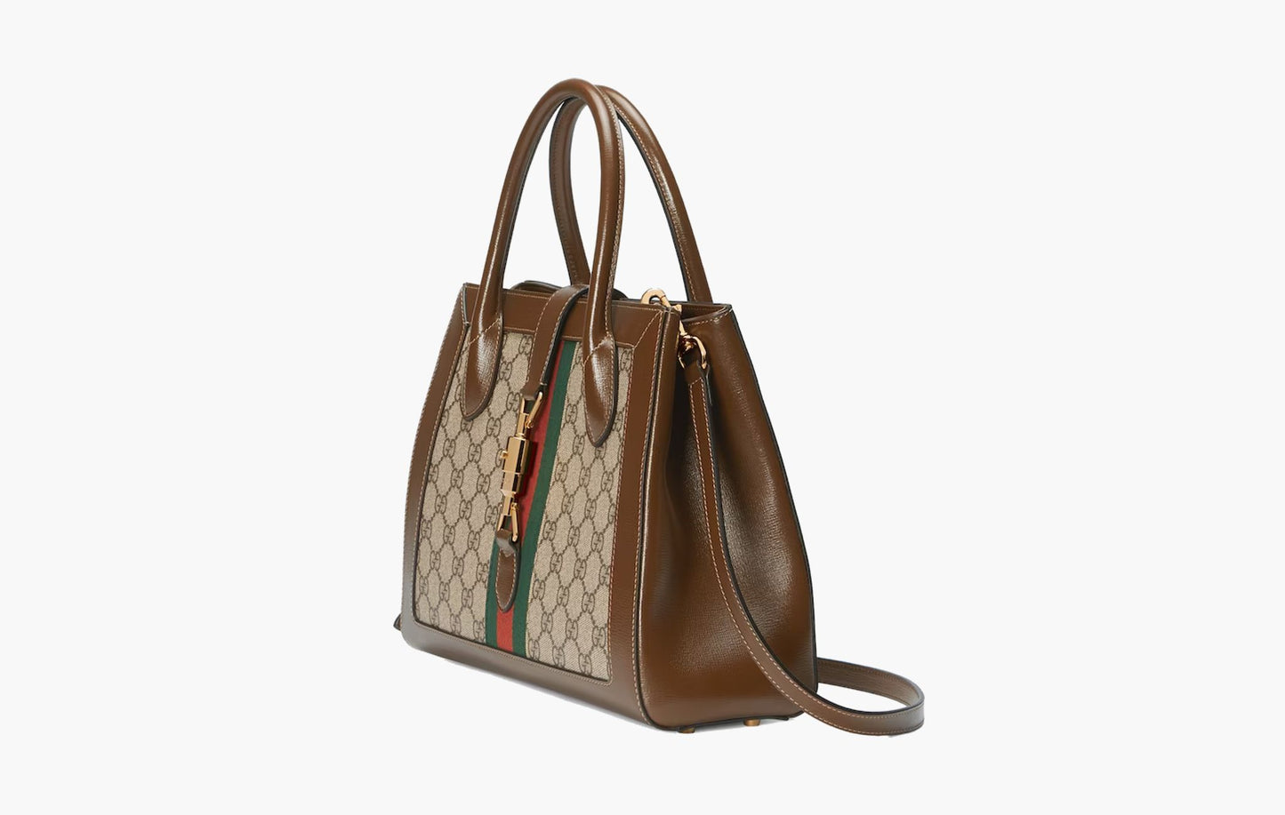 Gucci Jackie 1961 Medium Tote Bag Beige Ebony | The Sortage