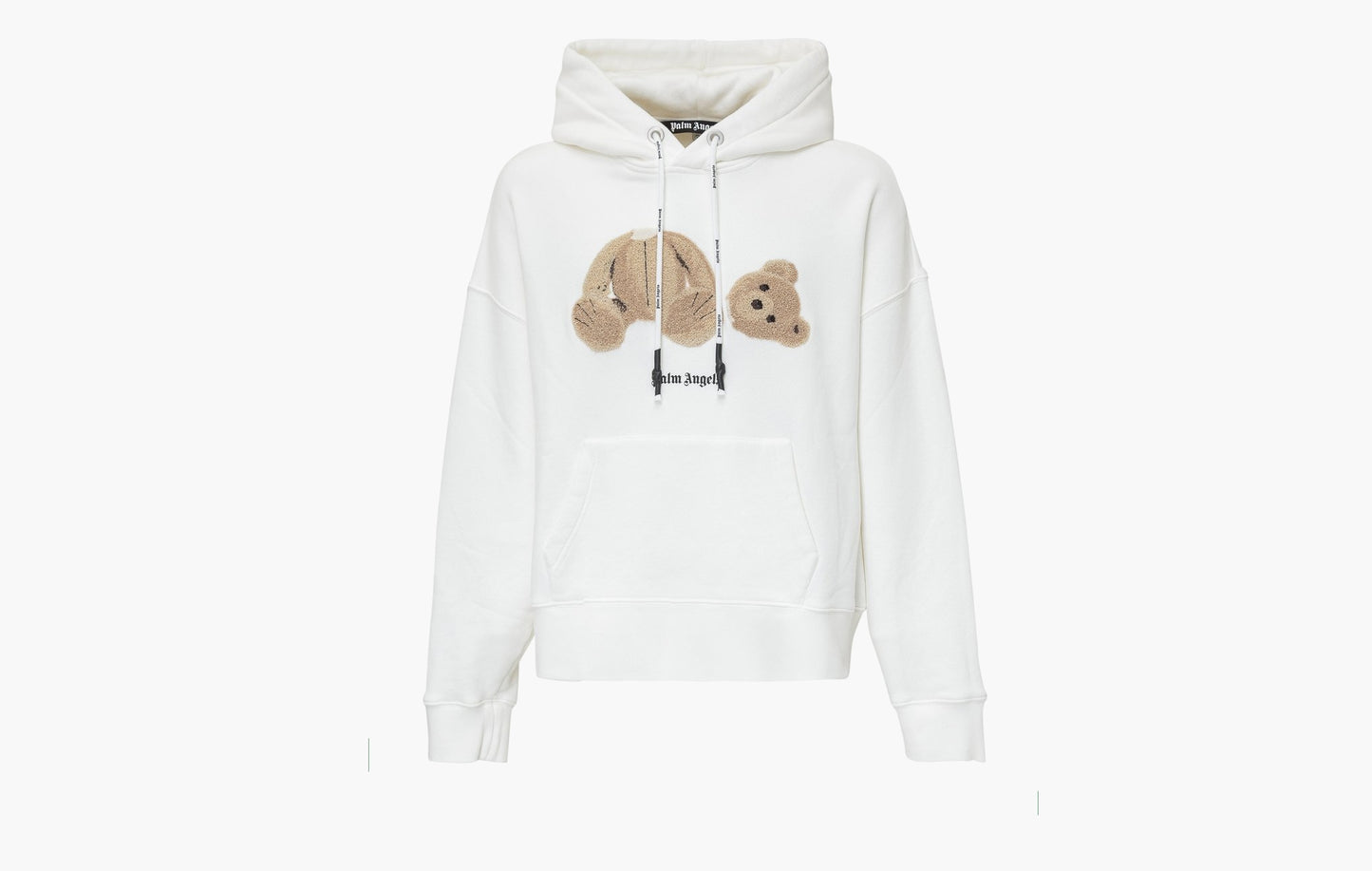 Embroidery Bear Hoodie "White/Brown"