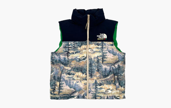 Gucci x The North Face Down Vest Forest Print | Sortage