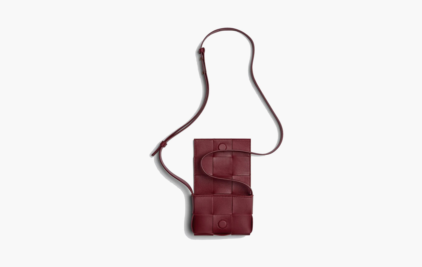 Bottega Veneta Mini Leather Cassette Bordeaux | Sortage