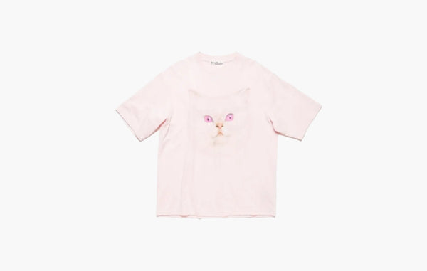 Cat T-shirt Relaxed Fit "Soft Pink"