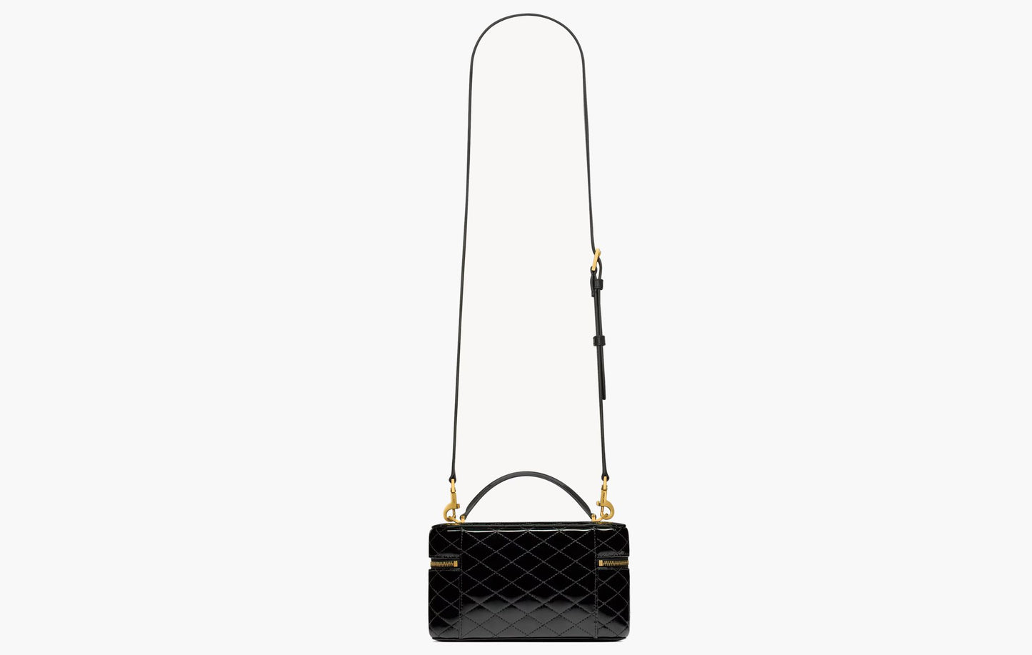 Yves Saint Laurent Gaby Vanity Bag Patent Leather Black | Sortage.