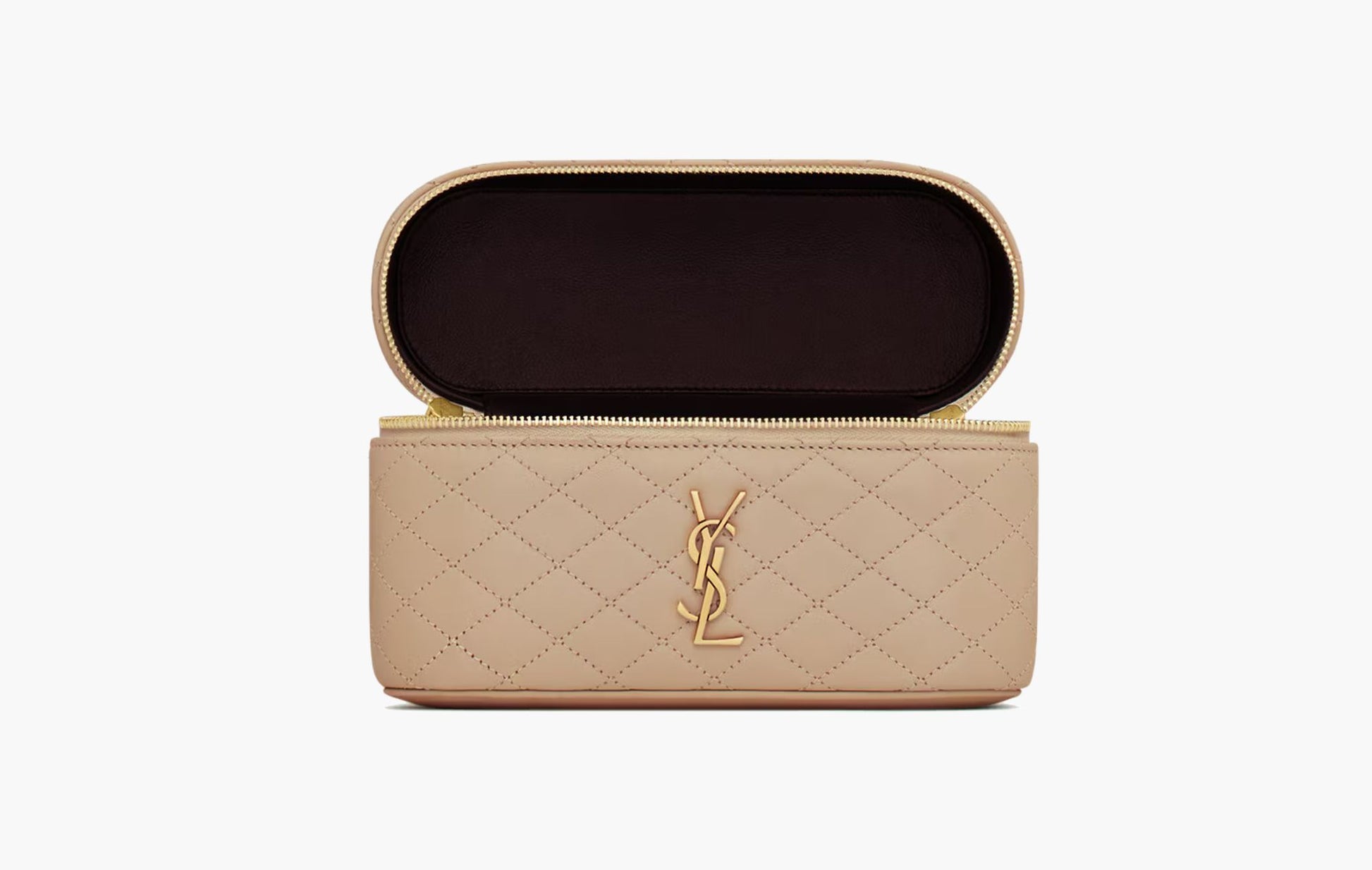 Yves Saint Laurent Gaby Vanity Bag Lambskin DK Toffee | Sortage.