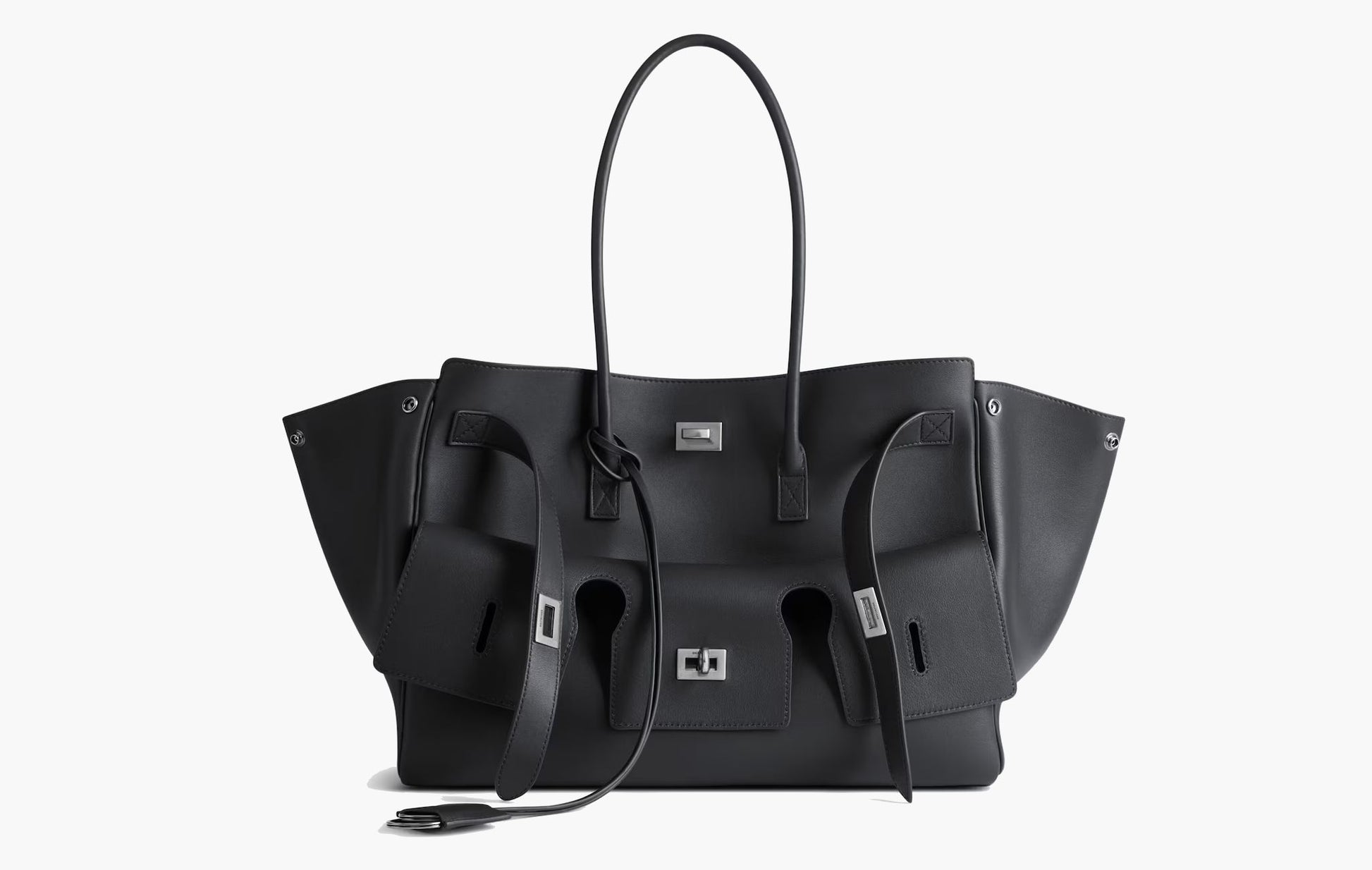 Balenciaga Bel Air Medium Carry All Bag Black | The Sortage