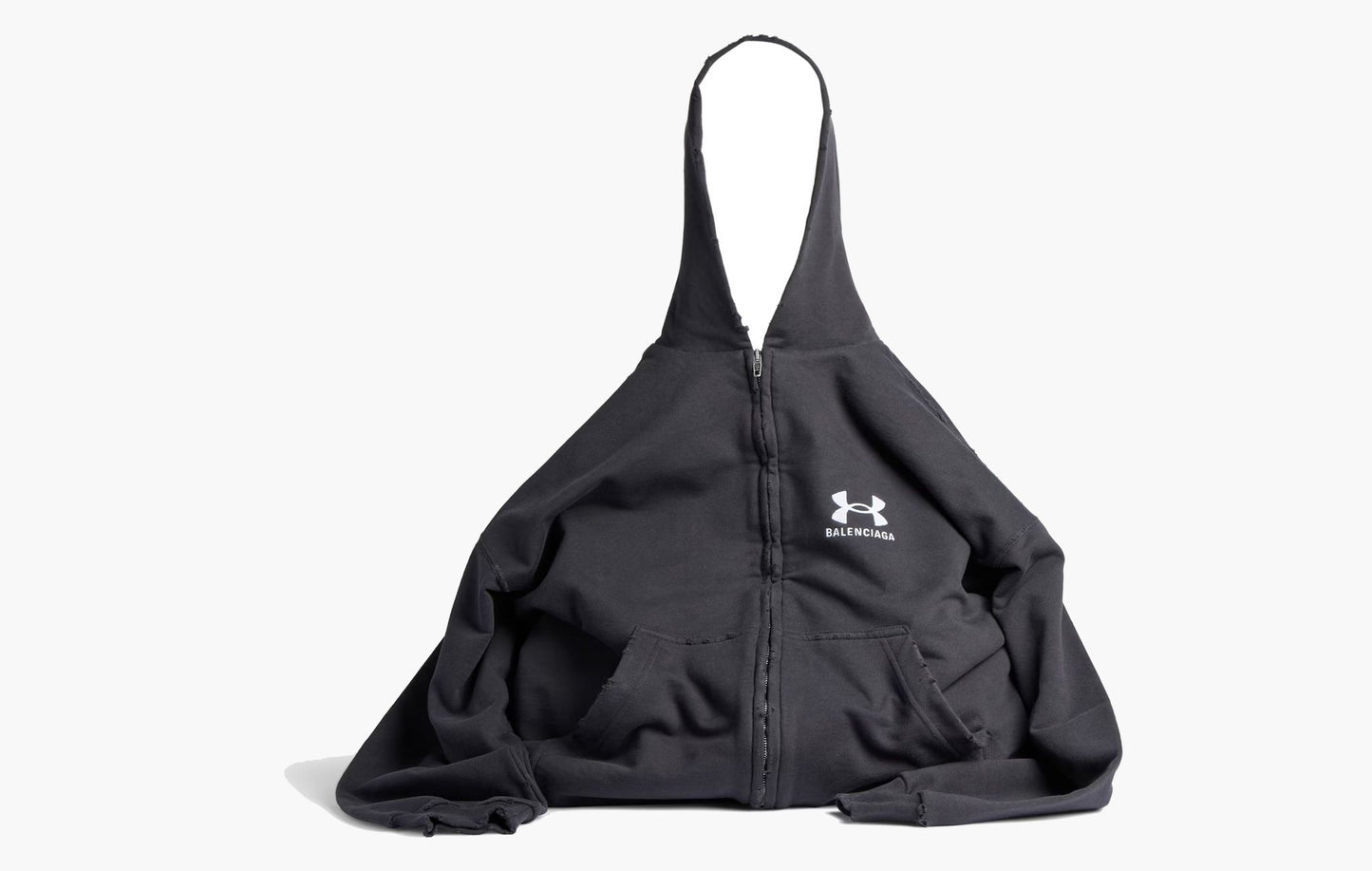 Balenciaga Under Armour Hoodie Bag Black White | The Sortage