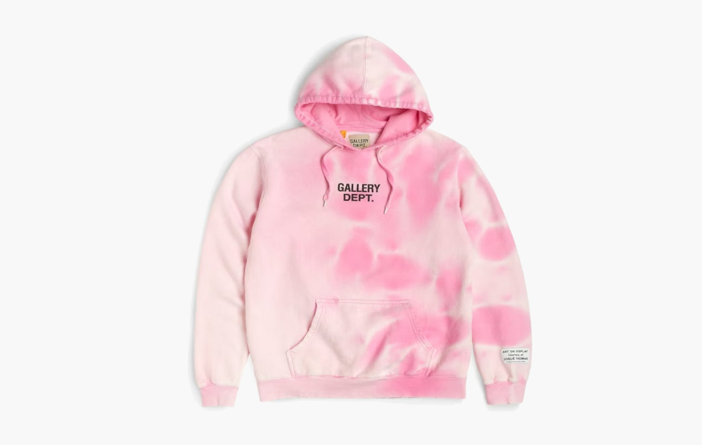 Gallery Dept. Sunfaded Centered Logo Hoodie "Pink"