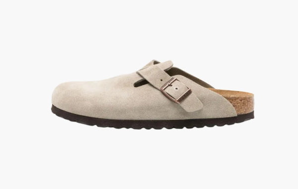 Boston Narrow Slippers "Velour Taupe"