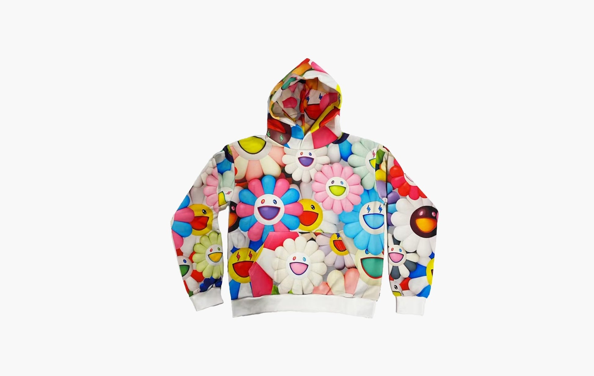 J Balvin x Takashi Murakami All Over Flowers Hoodie Multi | The Sortage