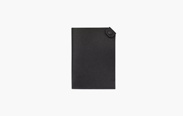 Hermes Tarmac Passport Holder Noir | Sortage.