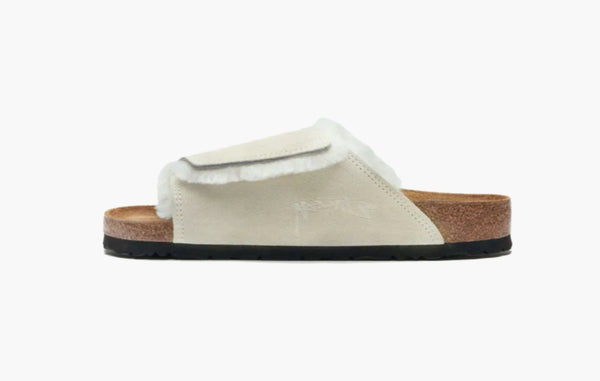 Birkenstock x Stussy Solana Shearling Slide Bone