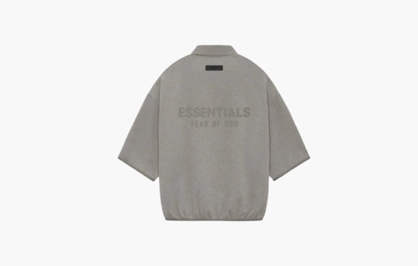 Essentials 3/4 Sleeve Polo Shirt "Heather Grey"