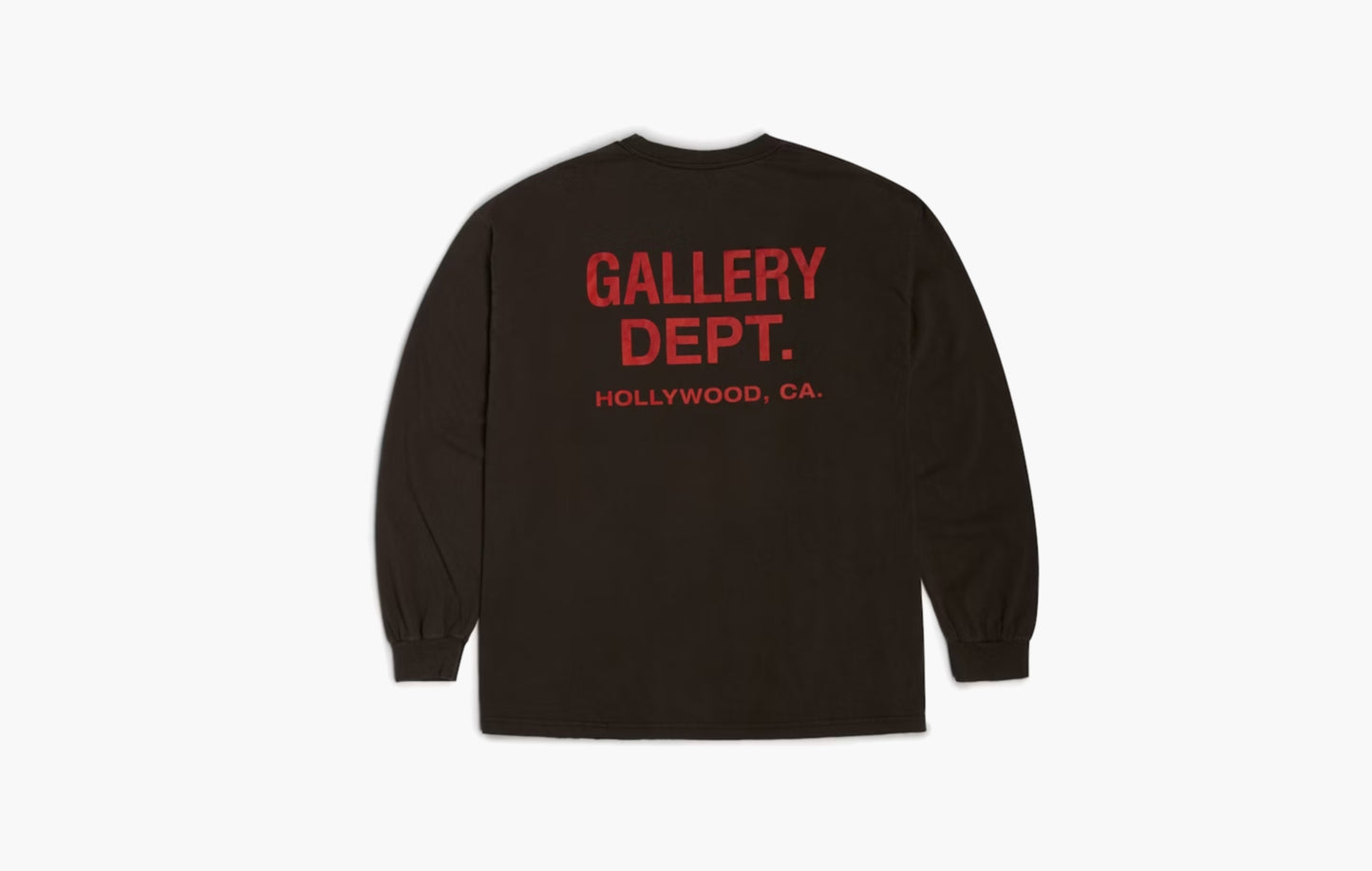 Gallery Dept. Souvenir L/S T-shirt "Washed Black/Red"