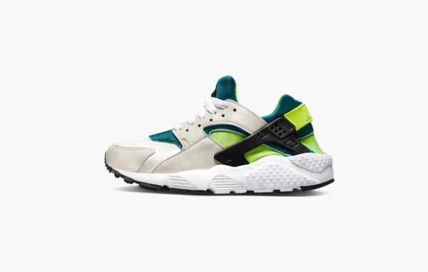 Huarache Run GS "White Volt Bright Spruce"