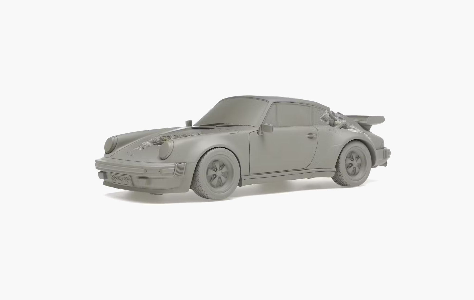 Daniel Arsham ERODED 911 TURBO Porsche Figure | The Sortage