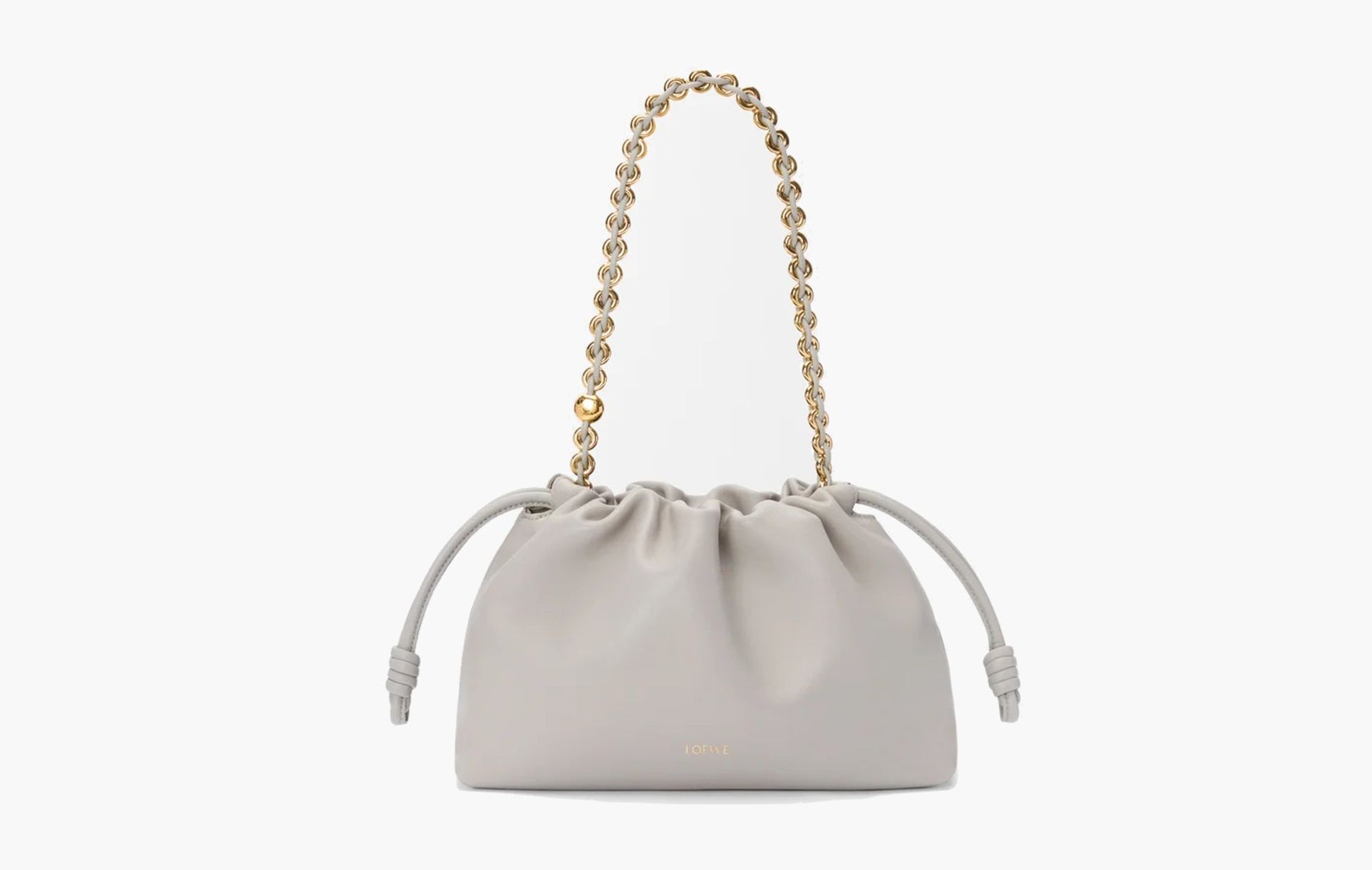 Loewe Medium Flamenco Purse Shell Grey | The Sortage