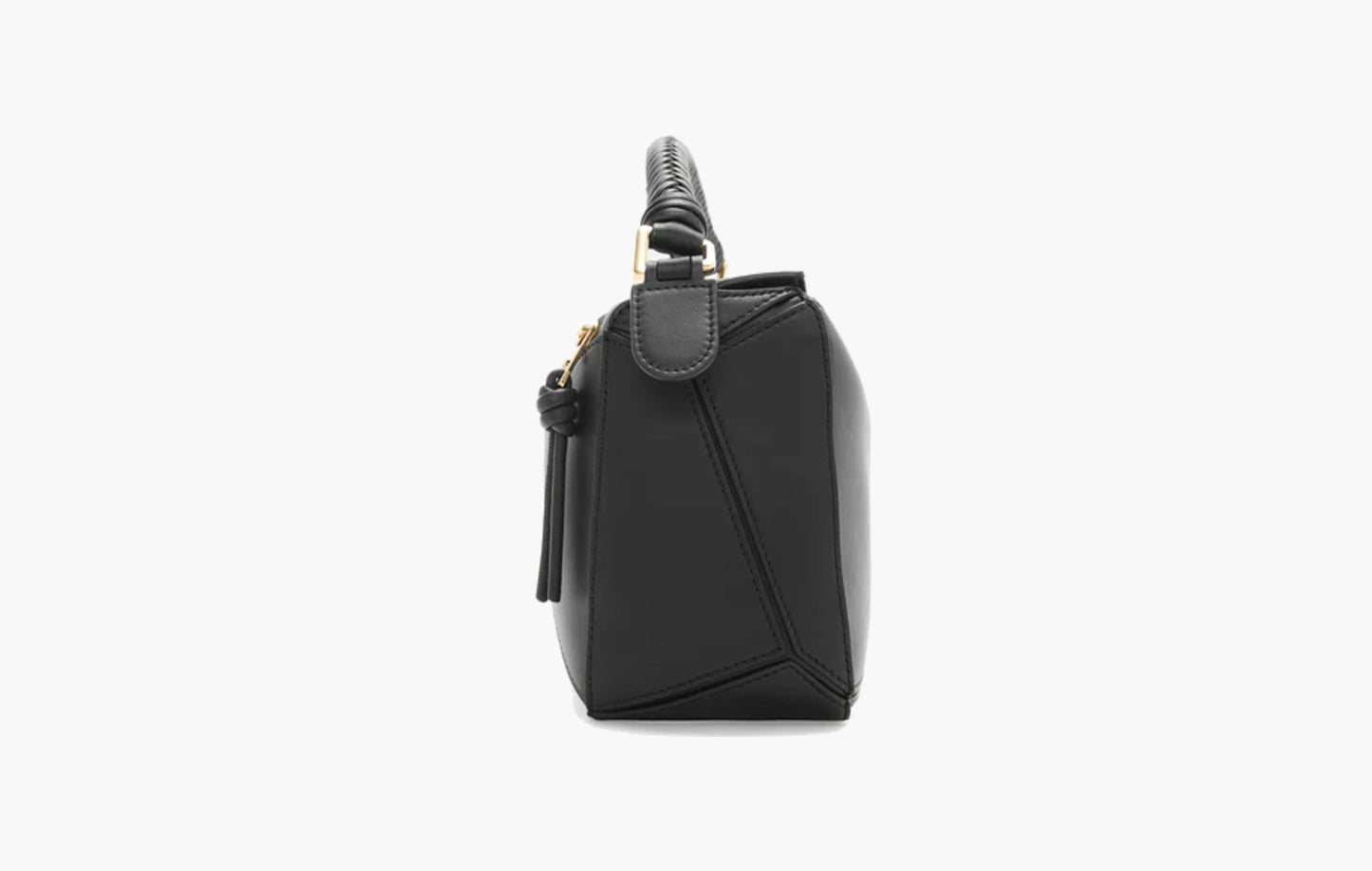 Loewe Small Puzzle Bag Black Smooth | The Sortage