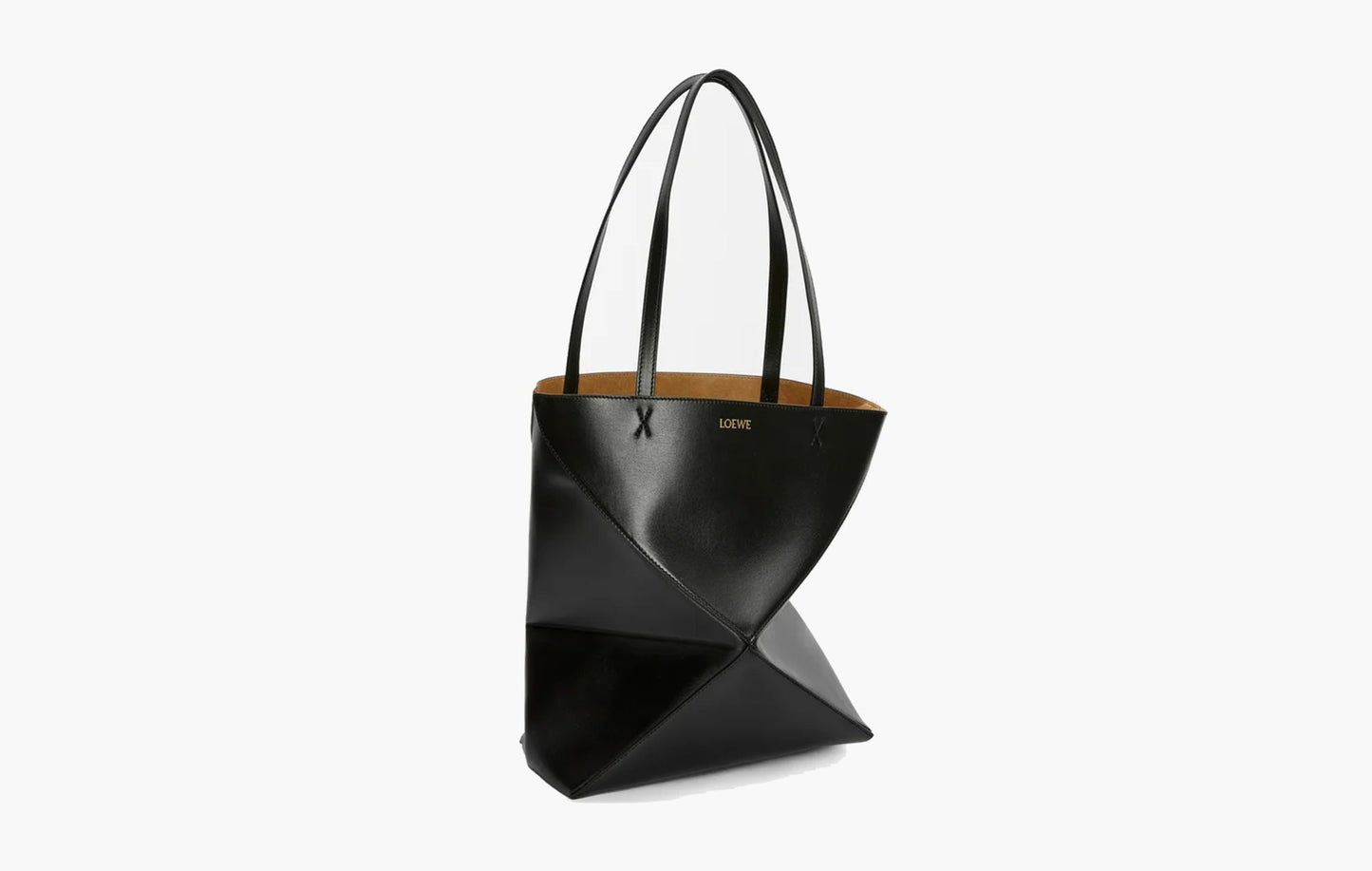 Loewe Medium Puzzle Fold Tote Black | The Sortage