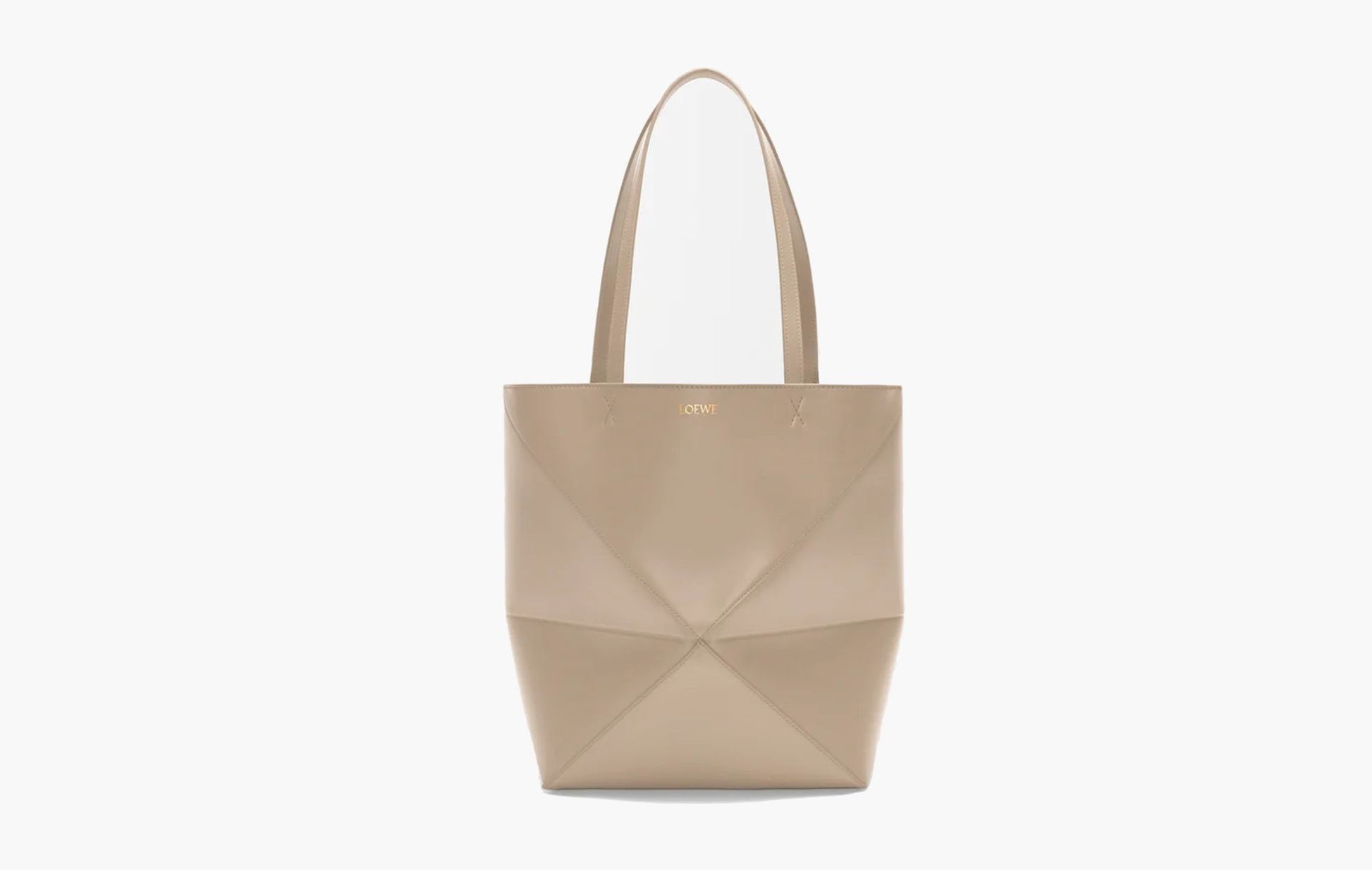 Loewe Medium Puzzle Fold Tote Sand | The Sortage