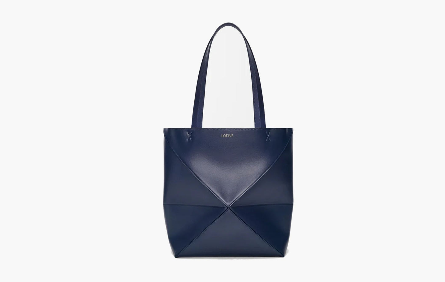 Loewe Medium Puzzle Fold Tote Abyss Blue | The Sortage