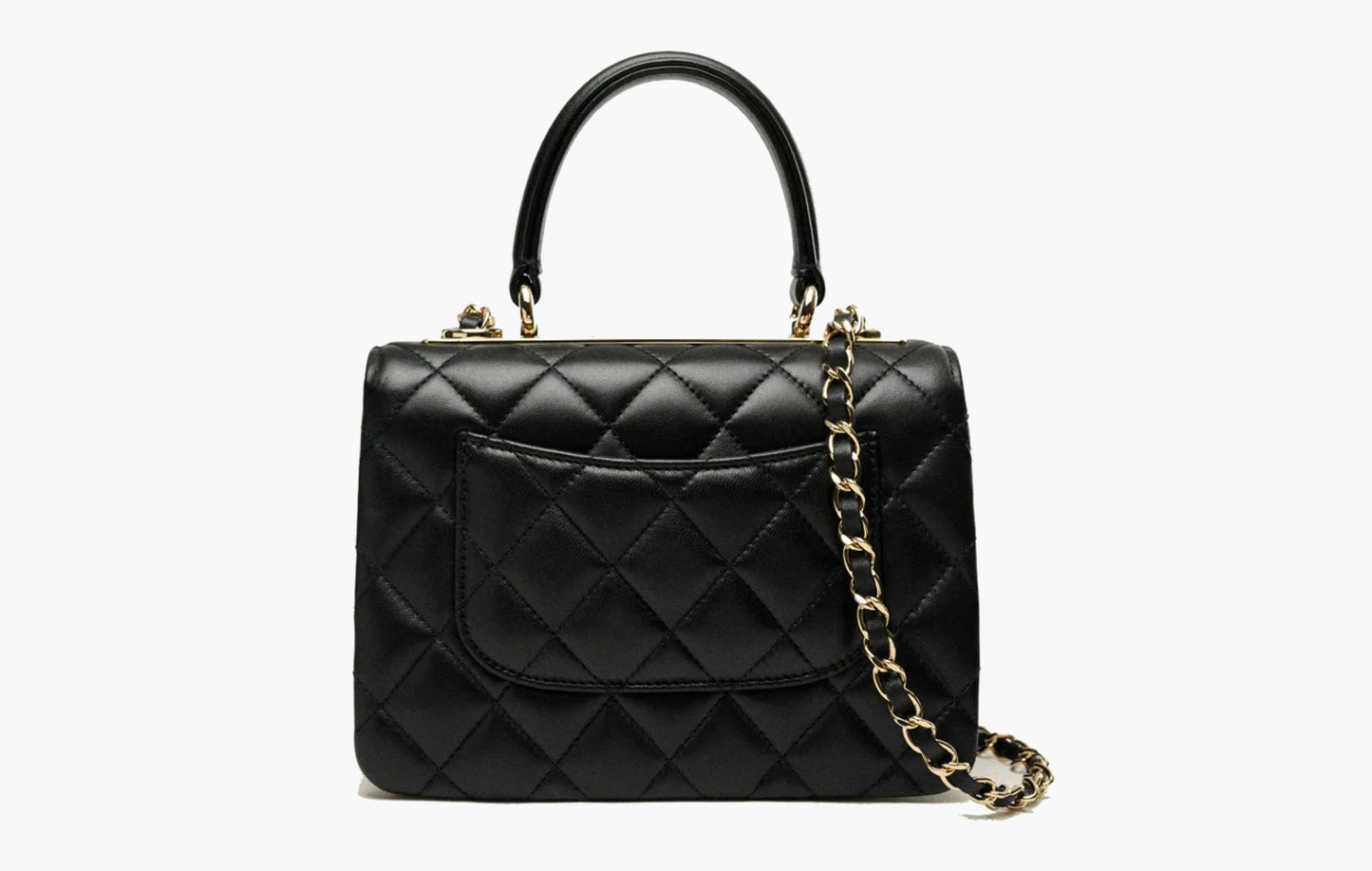 Chanel Mini Flap Bag Lambskin Gold-Tone Metal Black | The Sortage