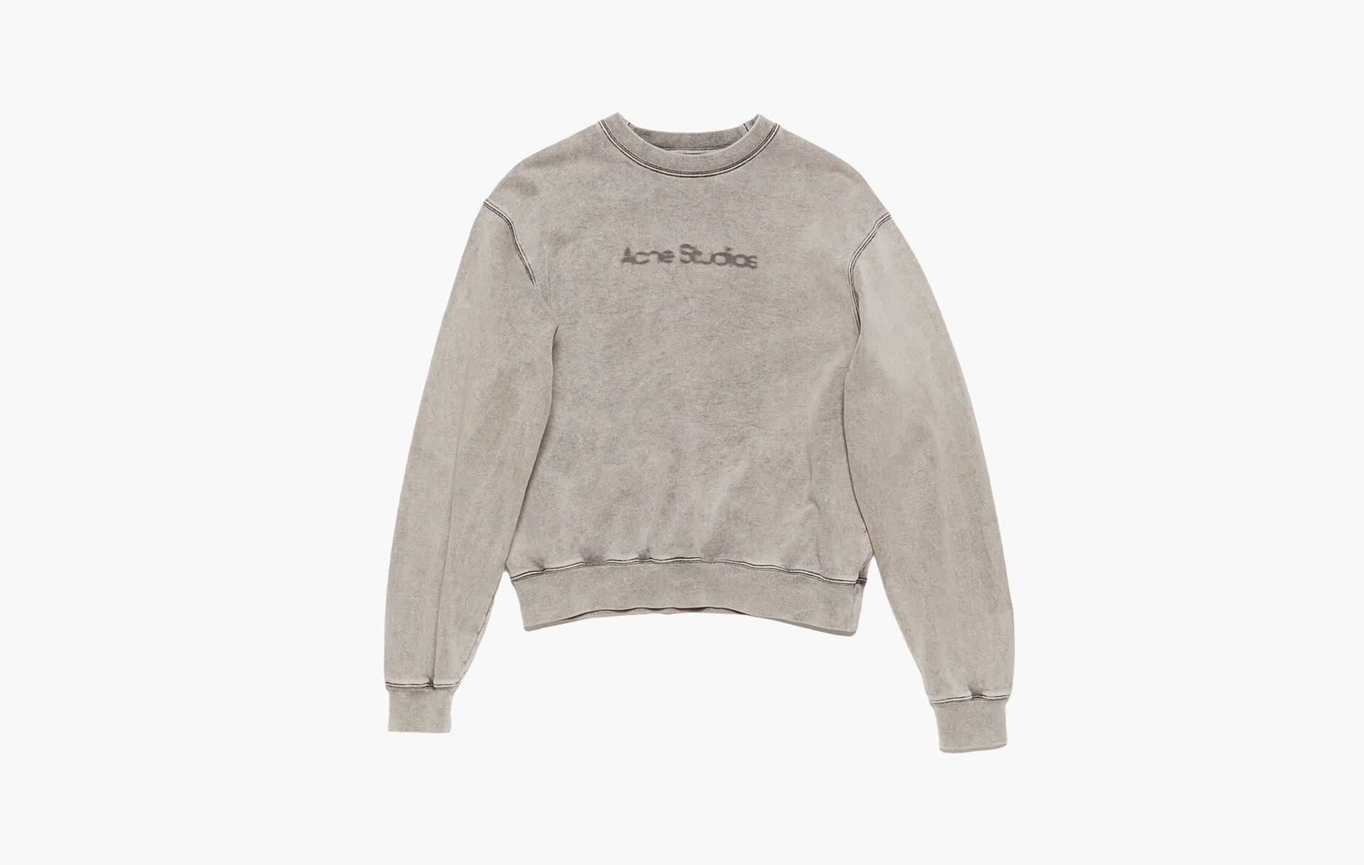 Acne Studios Blurred Logo Sweater Faded Grey | The Sortage