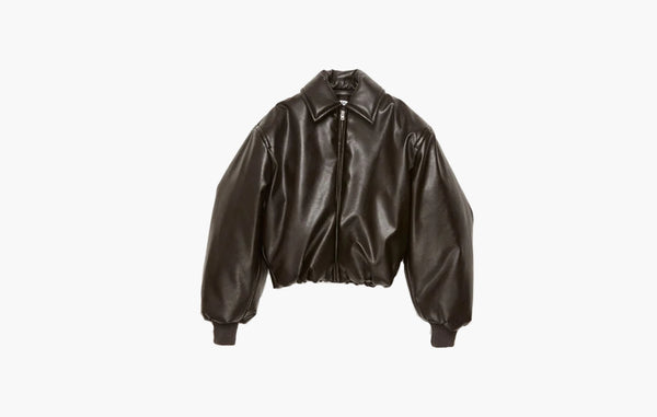 Acne Studios Coated Bomber Jacket Dark Brown | The Sortage