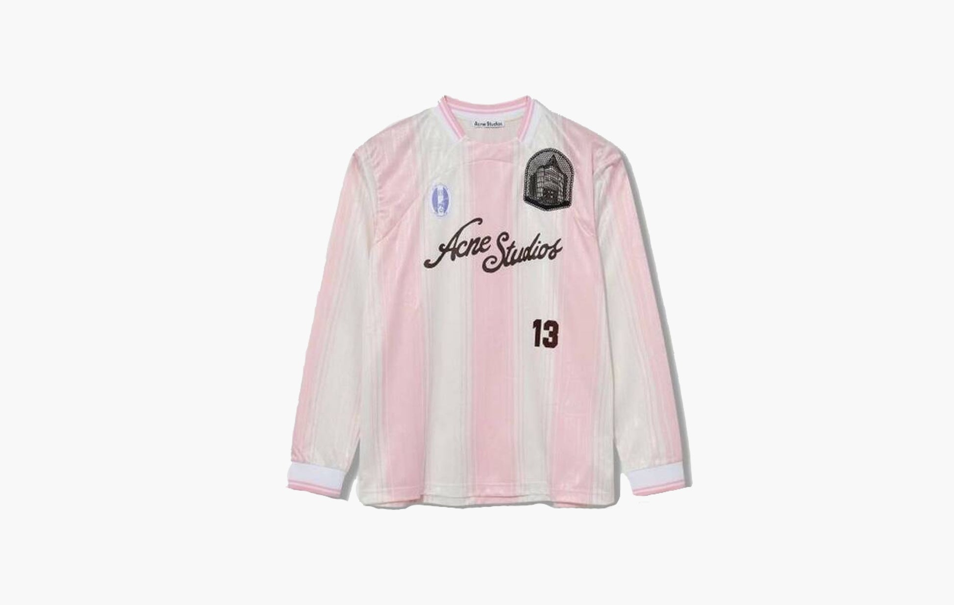 Acne Studios Erwin Sports Jersey Pink White | Sortage.