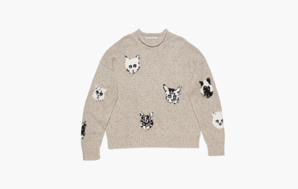 Acne Studios Jacquard Jumper Beige | The Sortage