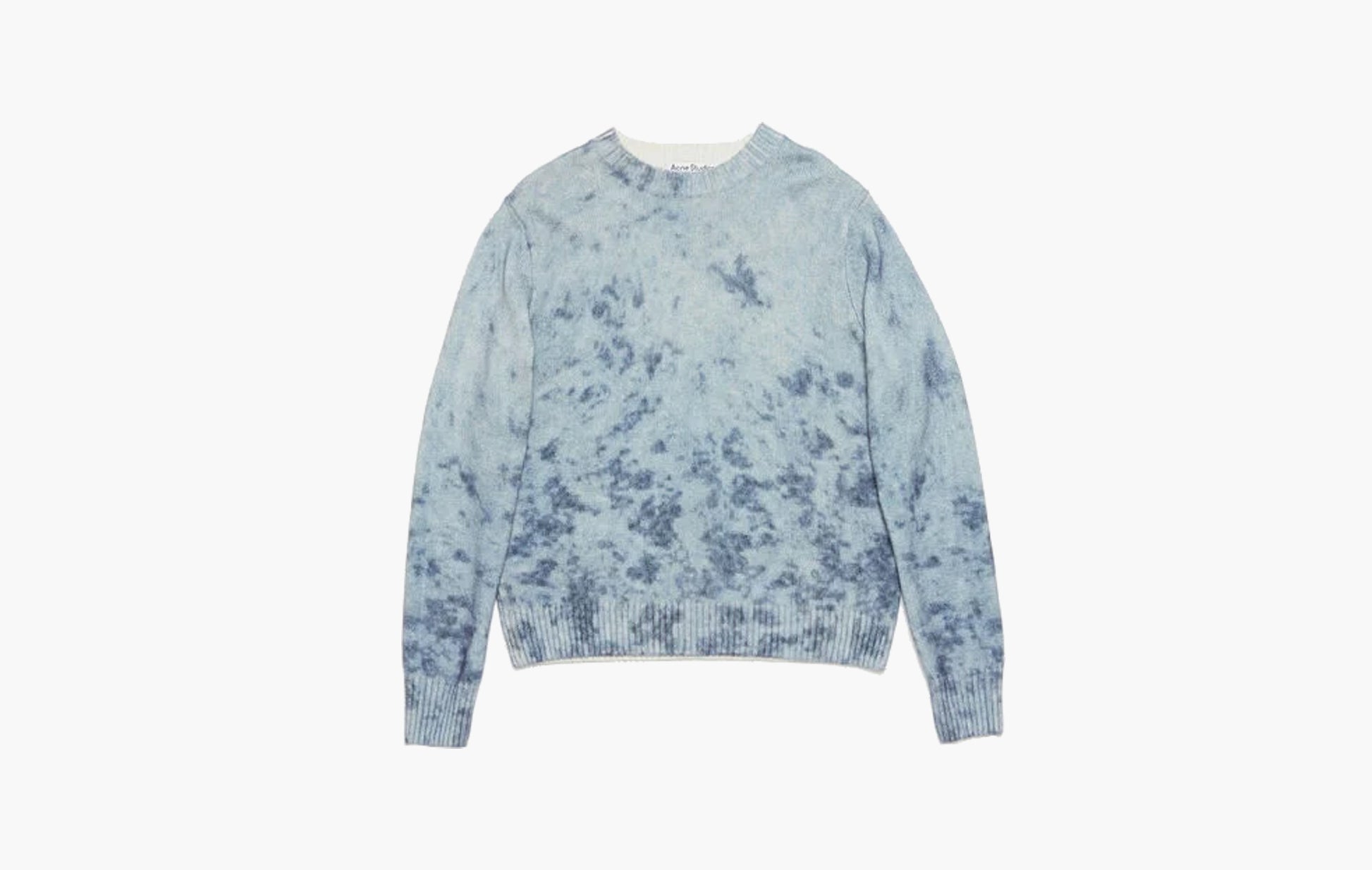 Acne Studios Jumper Acid Print Navy Pale Blue | The Sortage