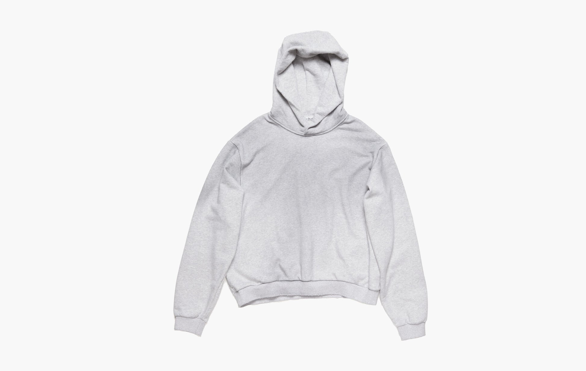 Acne Studios Logo Hooded Sweater Pale Grey Melange | The Sortage