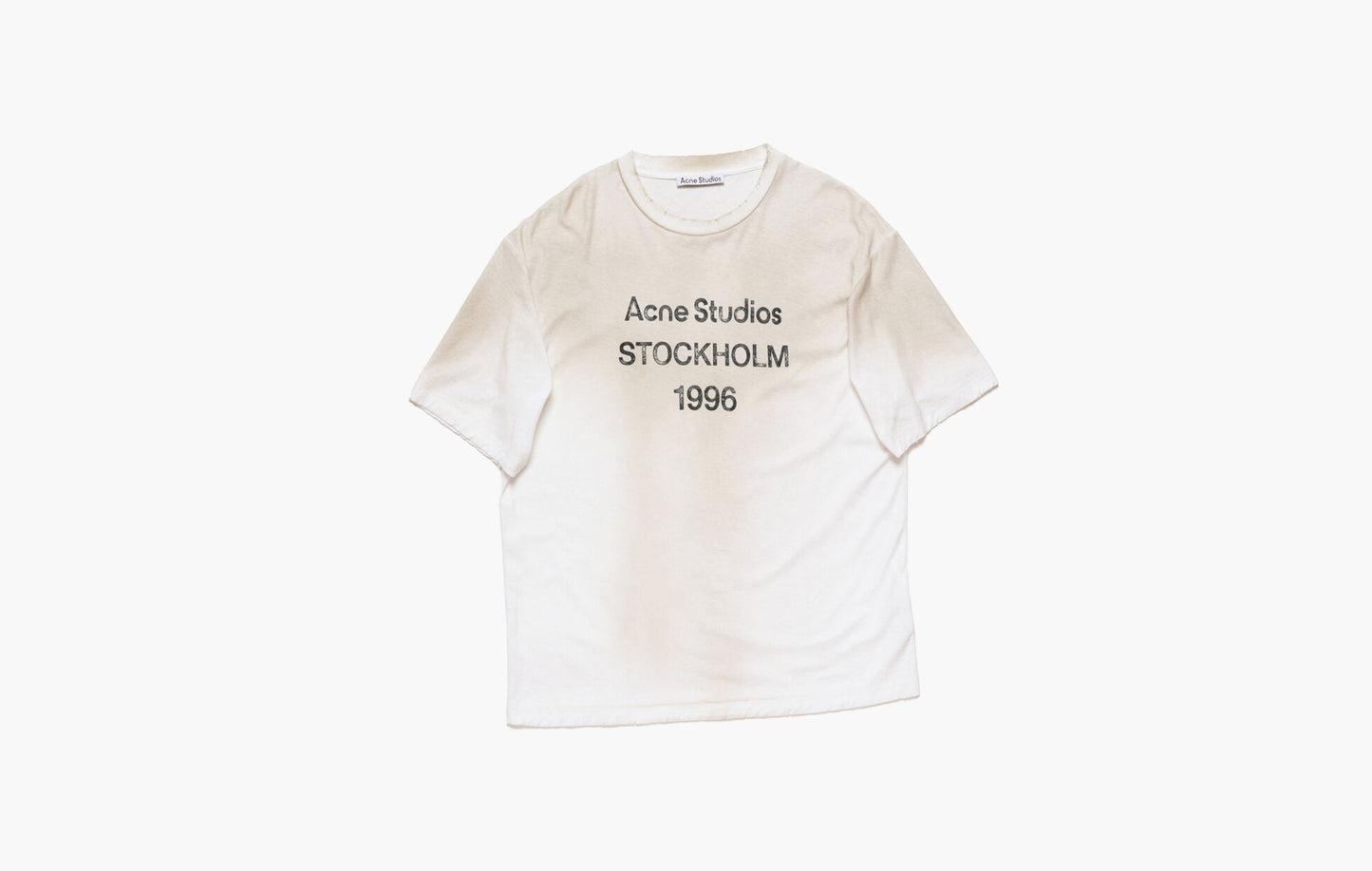 Acne Studios Logo T-shirt Relaxed Fit Dusty White | Sortage.