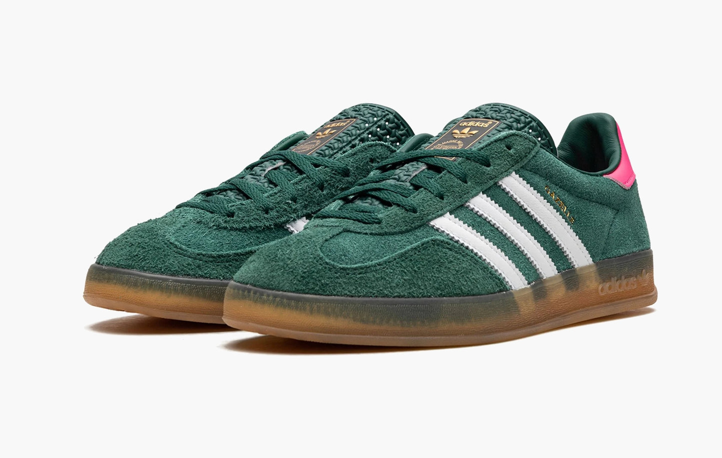 Adidas Gazelle Indoor WMNS Collegiate Green Lucid Pink - IG5929 | The Sortage