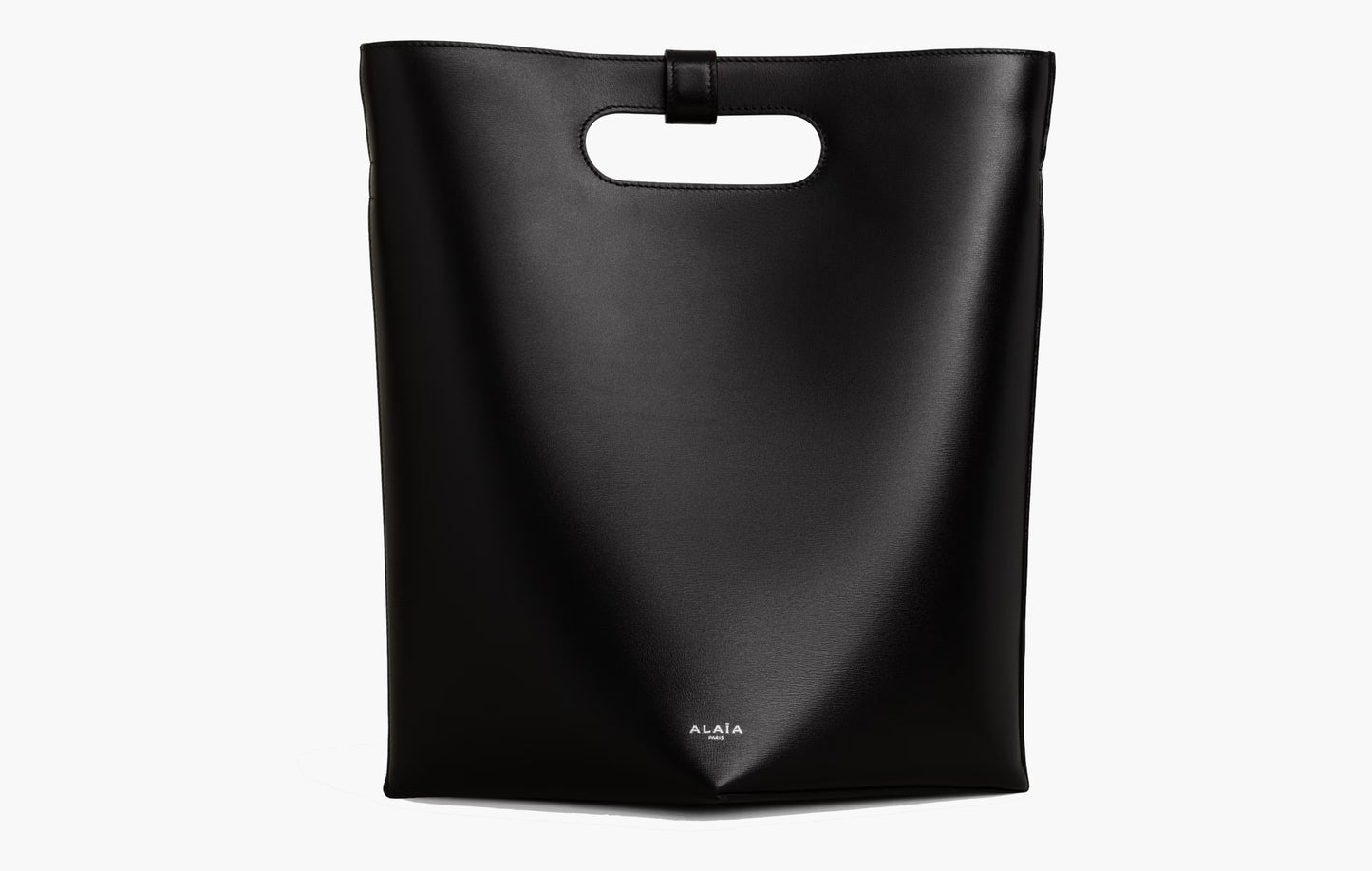 Alaia Folded Bag In Calfskin Black | The Sortage