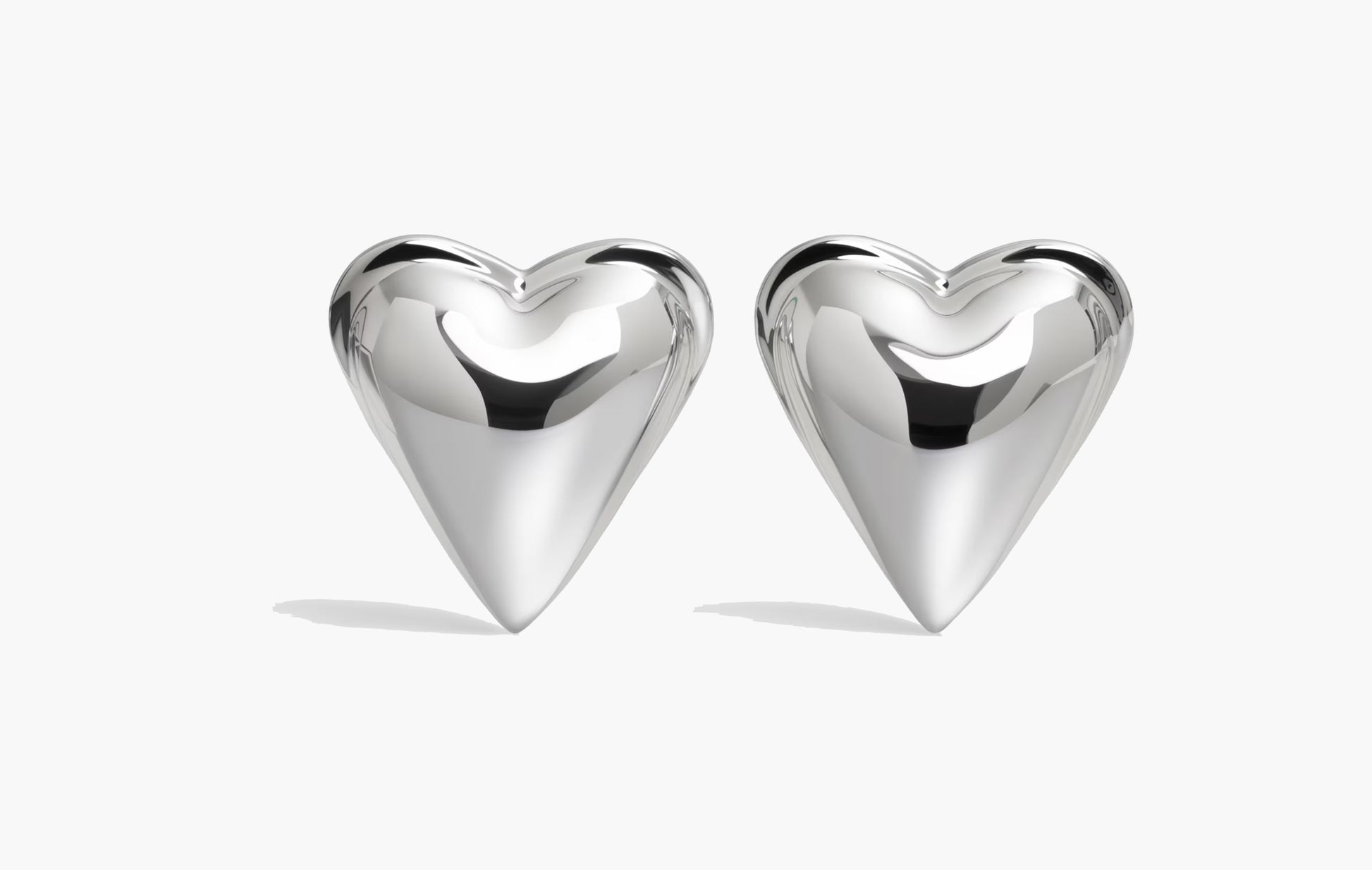 Alaia Le Cœur Bombé Earrings Silver | The Sortage