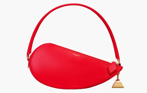 Alaia Le Demi-Cœur Bag In Goatskin Red | The Sortage