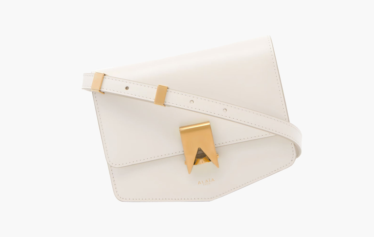 Alaia Le Papa Small Bag In Calfskin Ivory | The Sortage