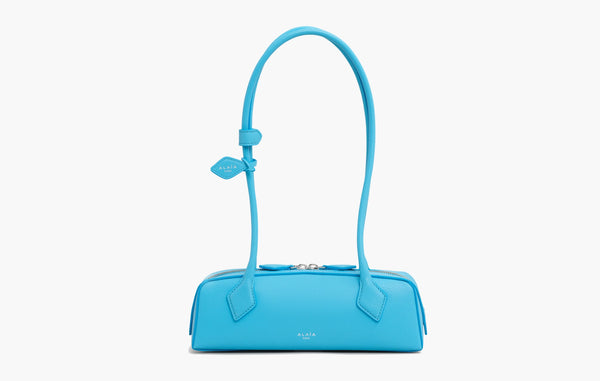 Alaia Le Teckel Small Bag In Goatskin Blue | The Sortage