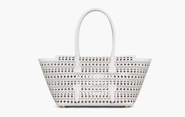 Alaia Neo Mina 20 Bag In Vienne Calfskin White | The Sortage