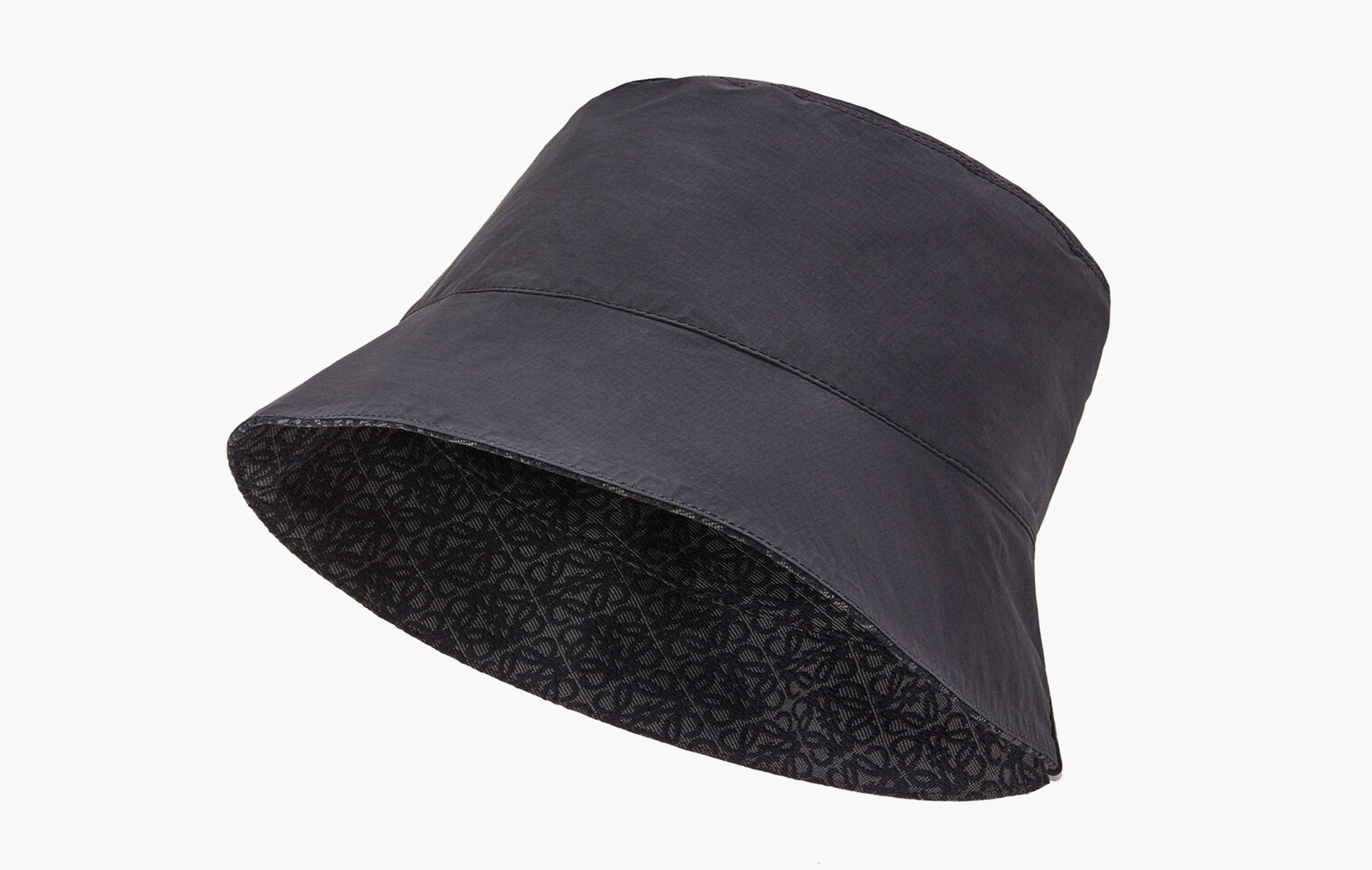 Loewe Anagram Reversible Jacquard and Nylon Bucket Anthracite/Black  | The Sortage