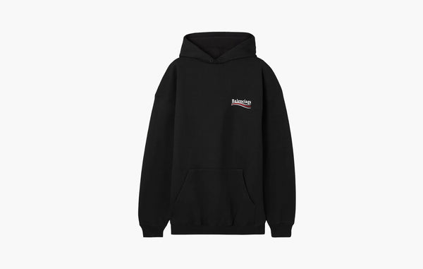 Balenciaga Political Campaign Large Fit Hoodie Black | The Sortage