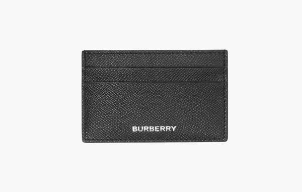 Burberry Grainy Leather Card Case 4 Card Slot Black | The Sortage